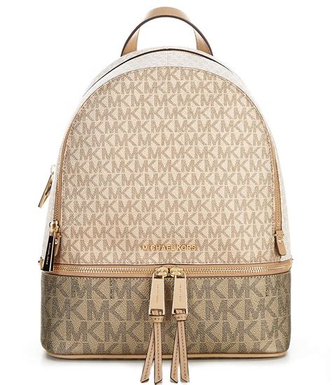 michael kors rhea backpack medium|michael kors rhea colorblock backpack.